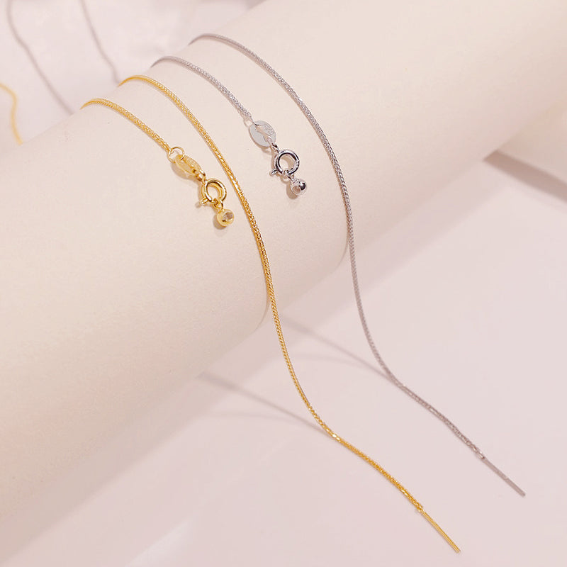 Needle Chain - Thick: 0.9mm Length: 45cm Cuban Chain - No.C005