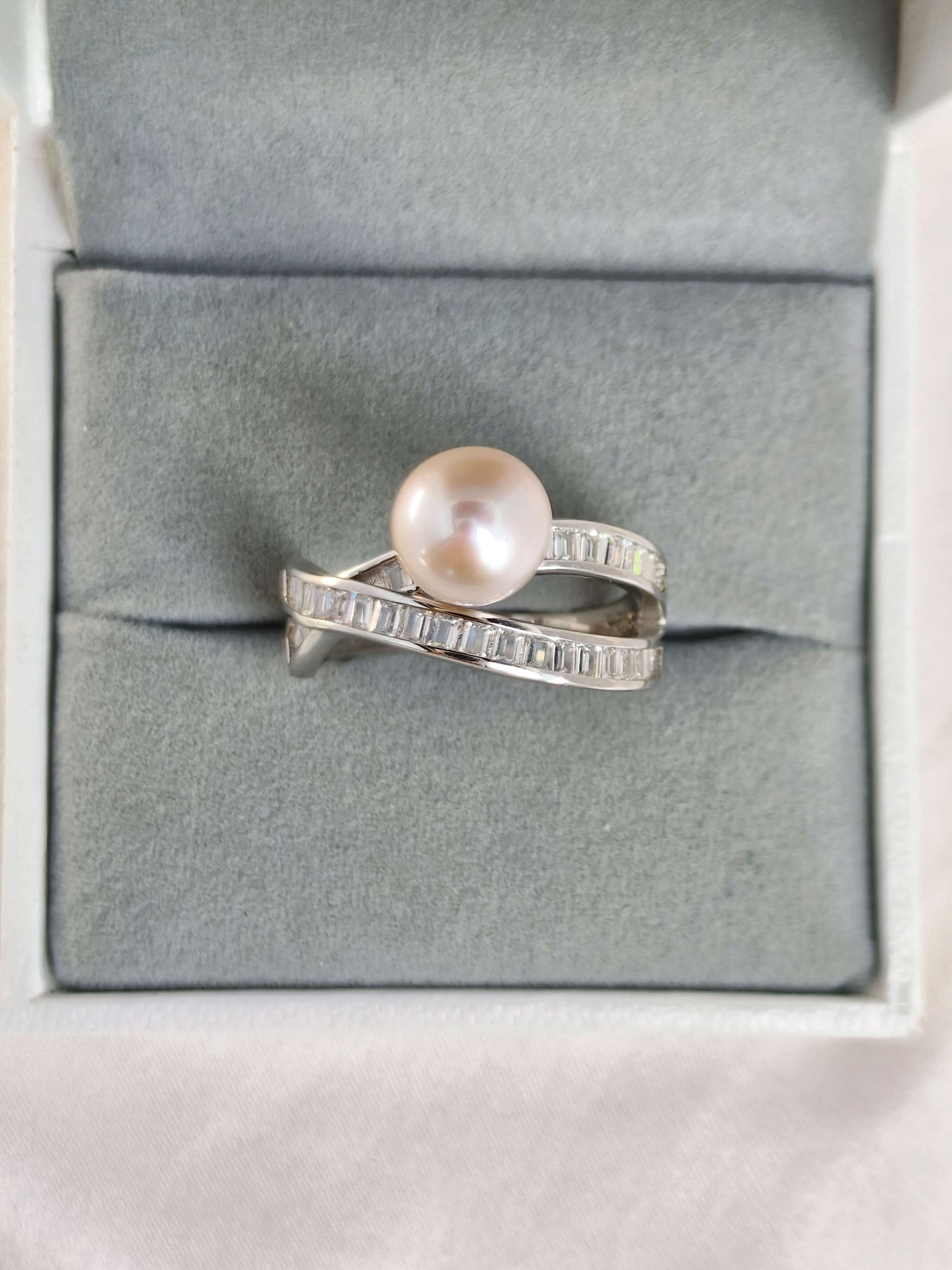 FreshWater Pearl(Pink) Ring 925 Sterling Silver - R241219c