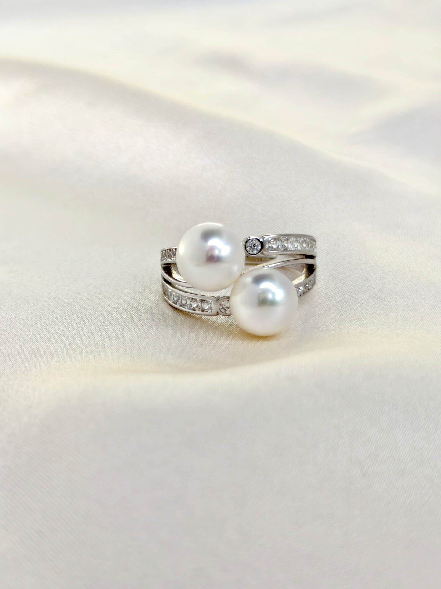 FreshWater Pearl Ring 925 Sterling Silver - R241219b