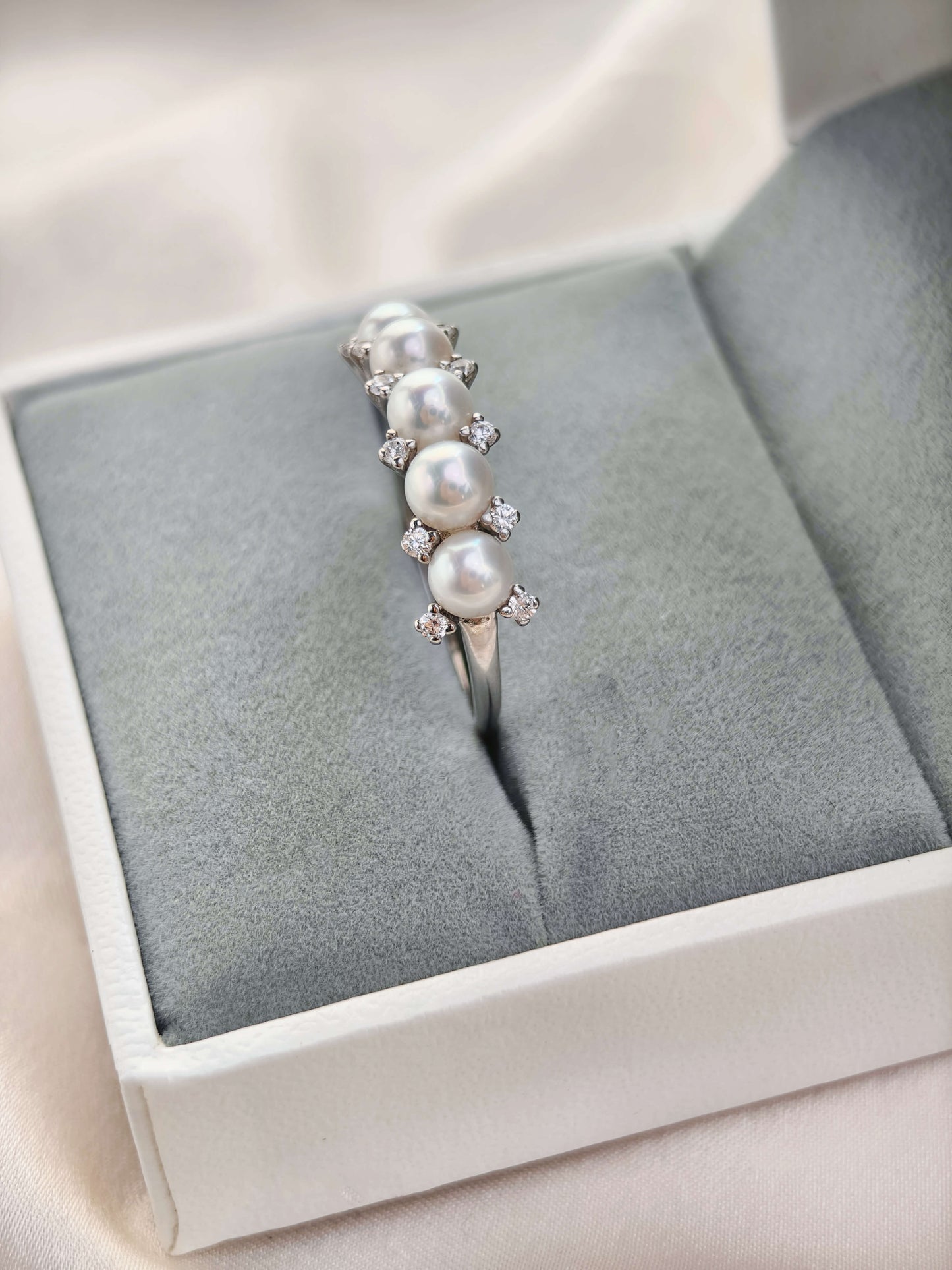 FreshWater Pearl Ring 925 Sterling Silver - R241222a