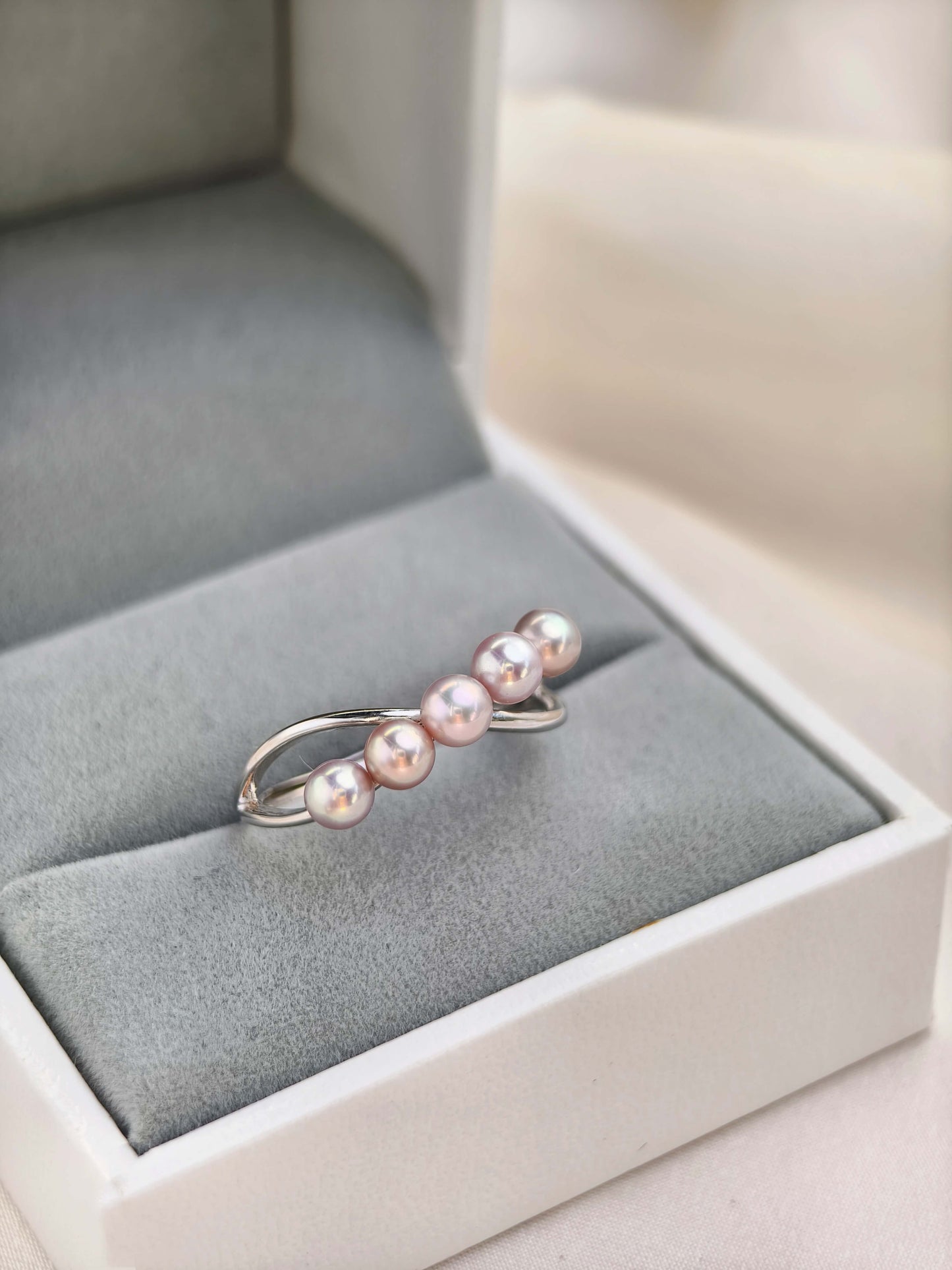 FreshWater Pearl Ring 925 Sterling Silver - R241222b