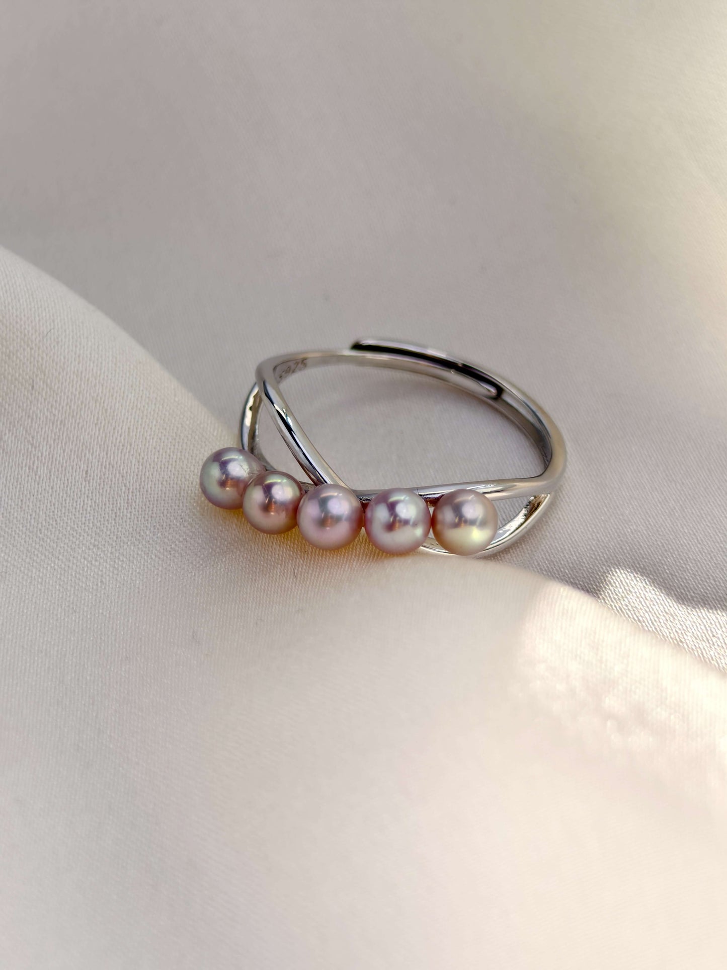 FreshWater Pearl Ring 925 Sterling Silver - R241222b