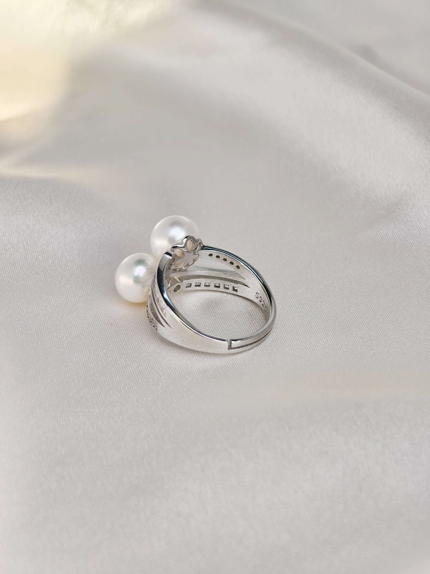 FreshWater Pearl Ring 925 Sterling Silver - R241219b
