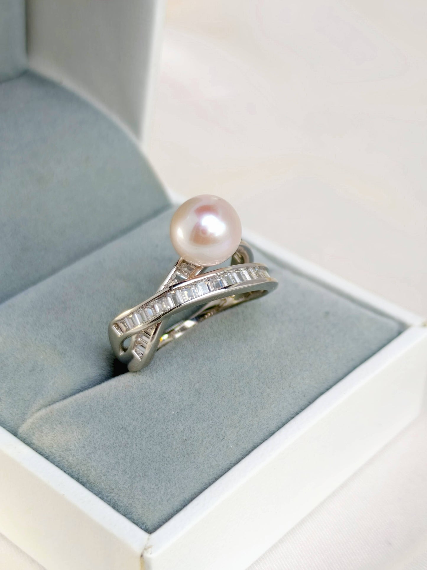 FreshWater Pearl(Pink) Ring 925 Sterling Silver - R241219c