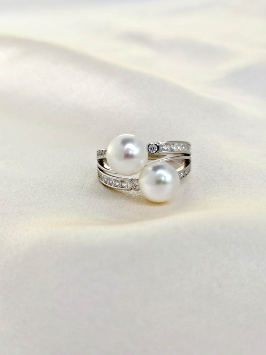FreshWater Pearl Ring 925 Sterling Silver - R241219b