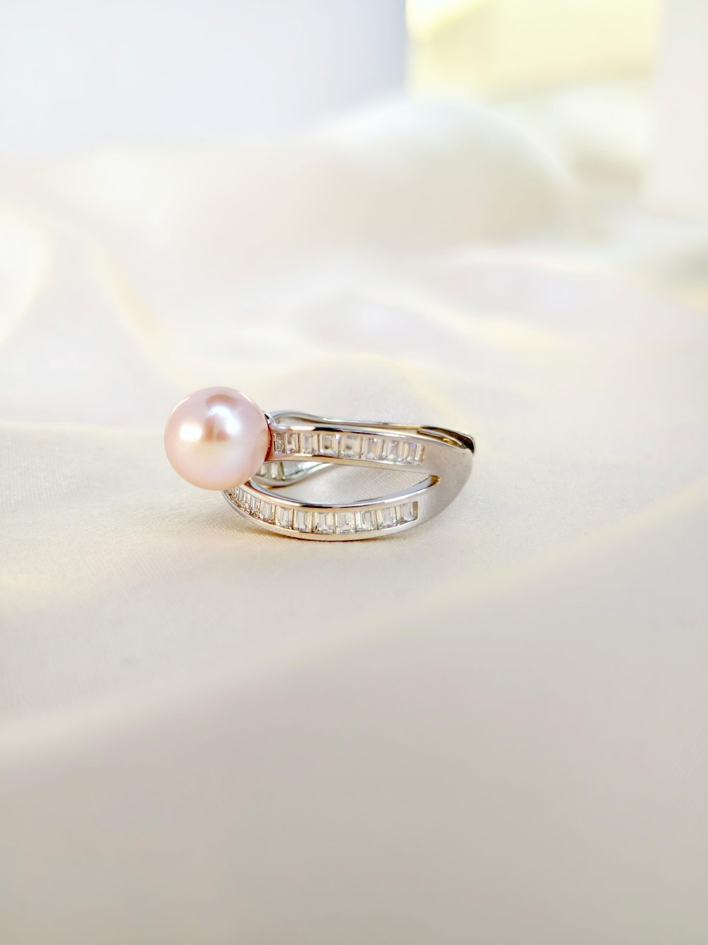 FreshWater Pearl(Pink) Ring 925 Sterling Silver - R241219c