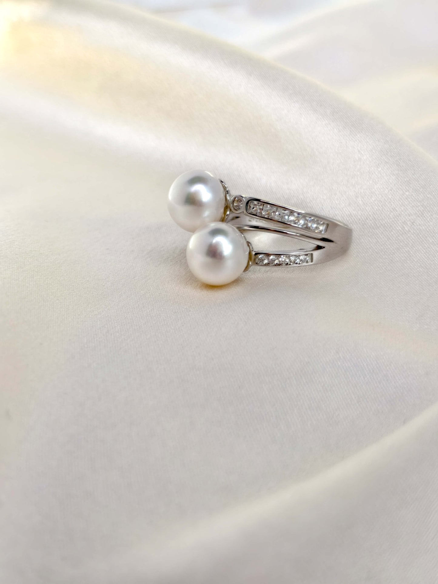 FreshWater Pearl Ring 925 Sterling Silver - R241219b