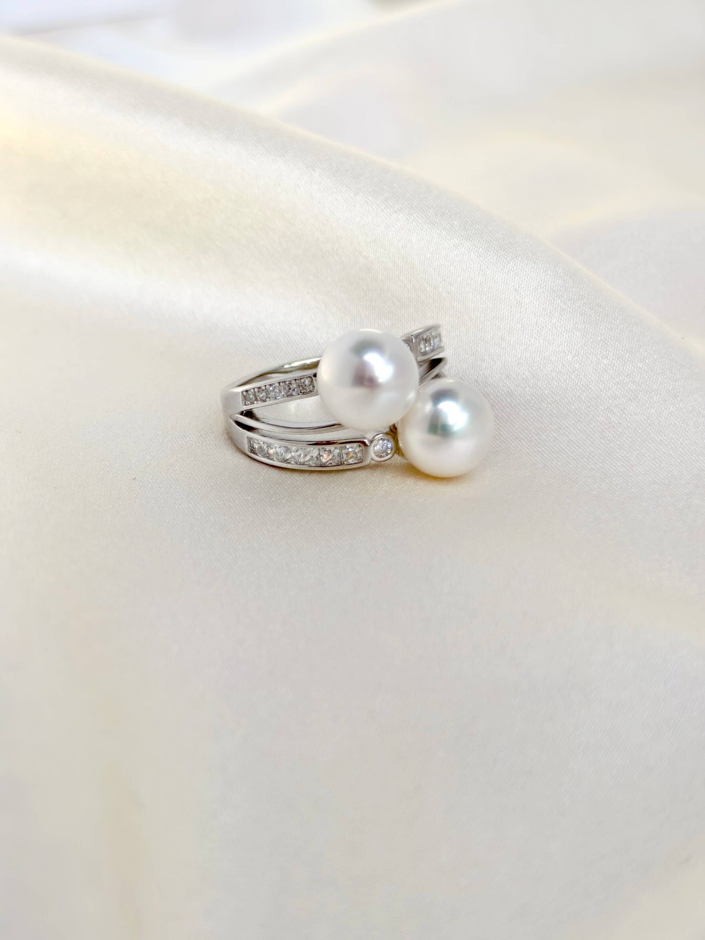 FreshWater Pearl Ring 925 Sterling Silver - R241219b
