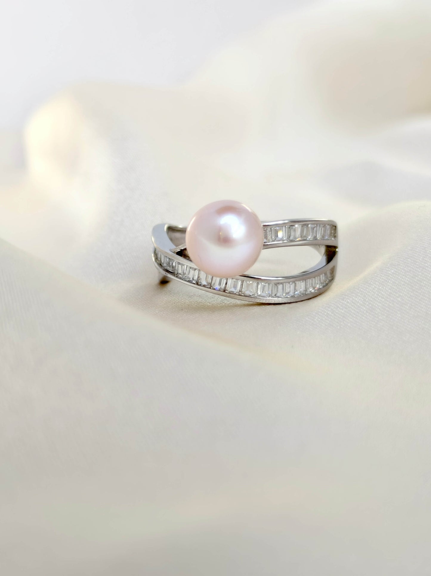 FreshWater Pearl(Pink) Ring 925 Sterling Silver - R241219c
