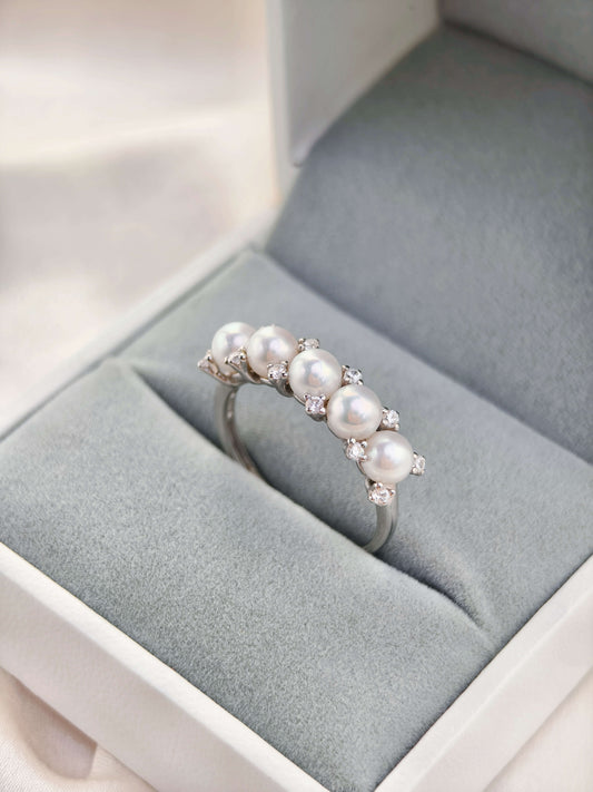 FreshWater Pearl Ring 925 Sterling Silver - R241222a